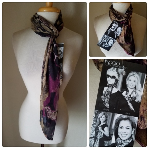 Liscaro Scarf Wrap Multi-Way Amazon Python - Picture 1 of 8